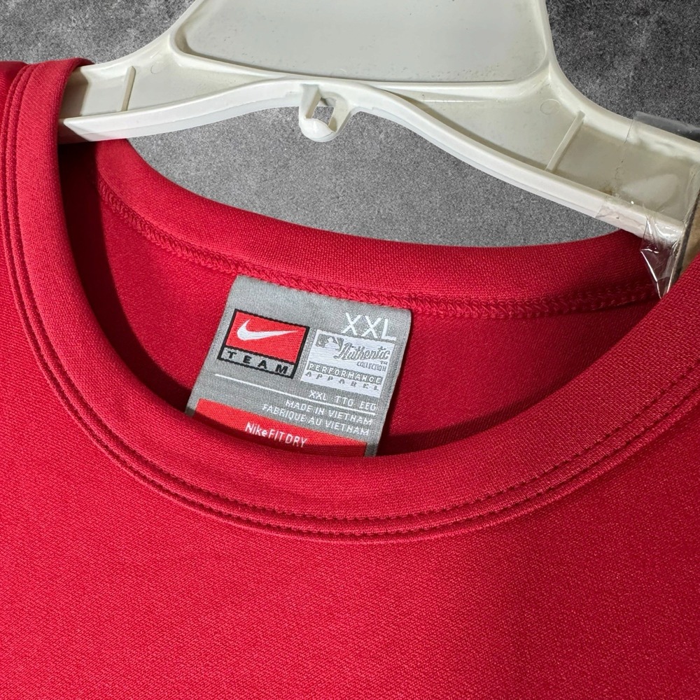 Nike Boston Red Sox MLB Baseball Men's T-Shirt Dri-Fit Short Sleeve Red Size XXL - Picture 3 of 8